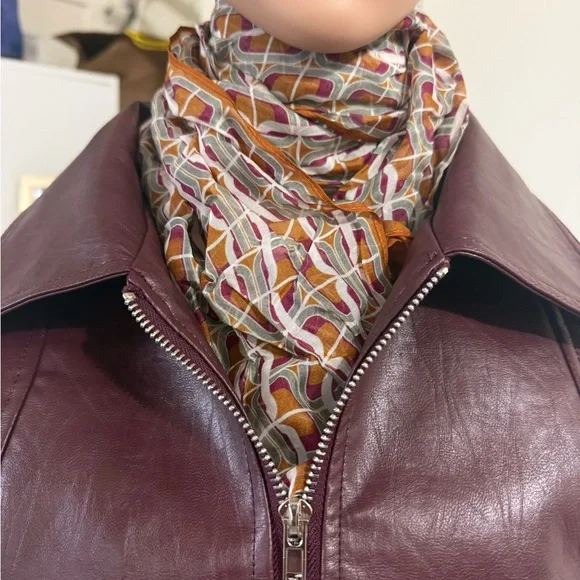 Stylish Multicolor Patterned Scarf - Picture 2 of 4